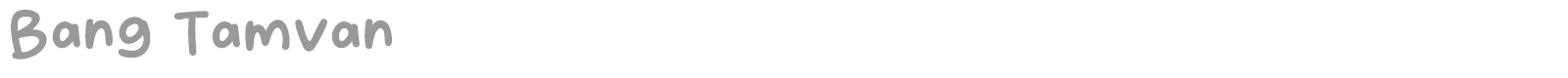 Bang Tamvan font preview